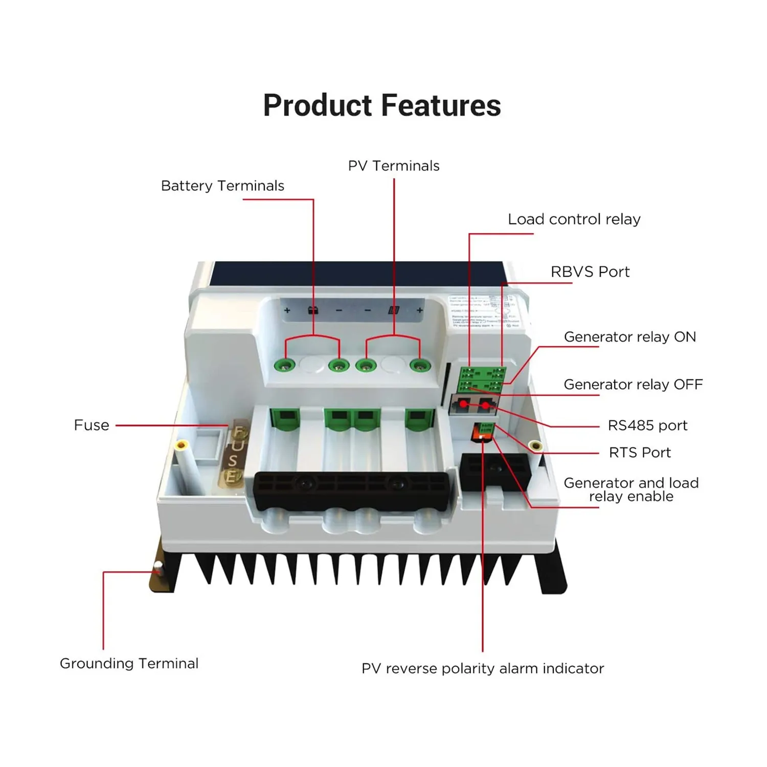 ACOPOWER 60A controler solar MPPT 12-48V pentru panouri