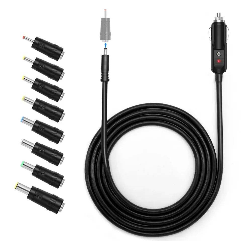ACOPOWER adaptor brichetă auto 12V/24V mufă 5.5x2.1mm 3m
