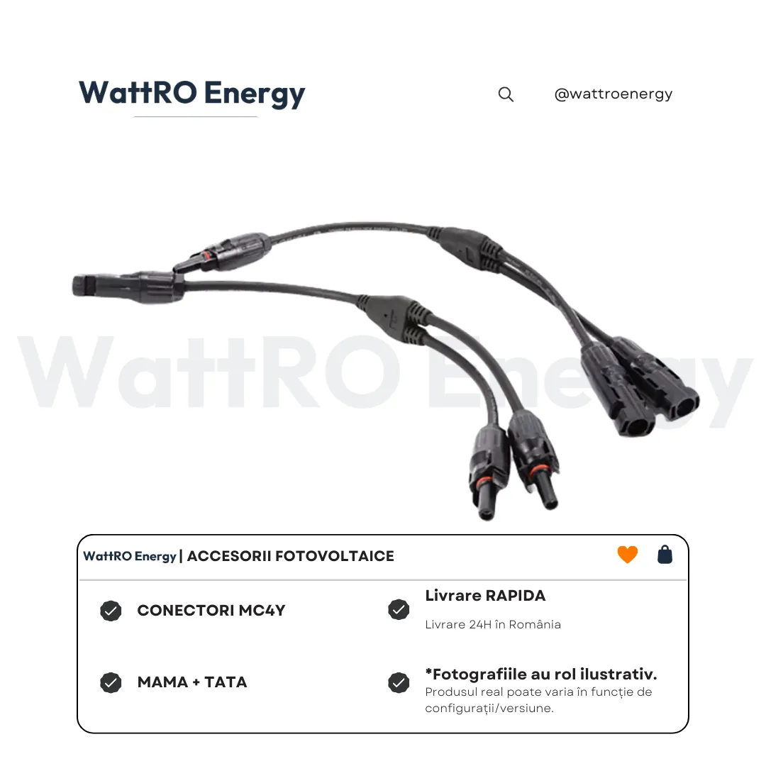 WattRO Energy MC4Y conectori Y panouri IP67
