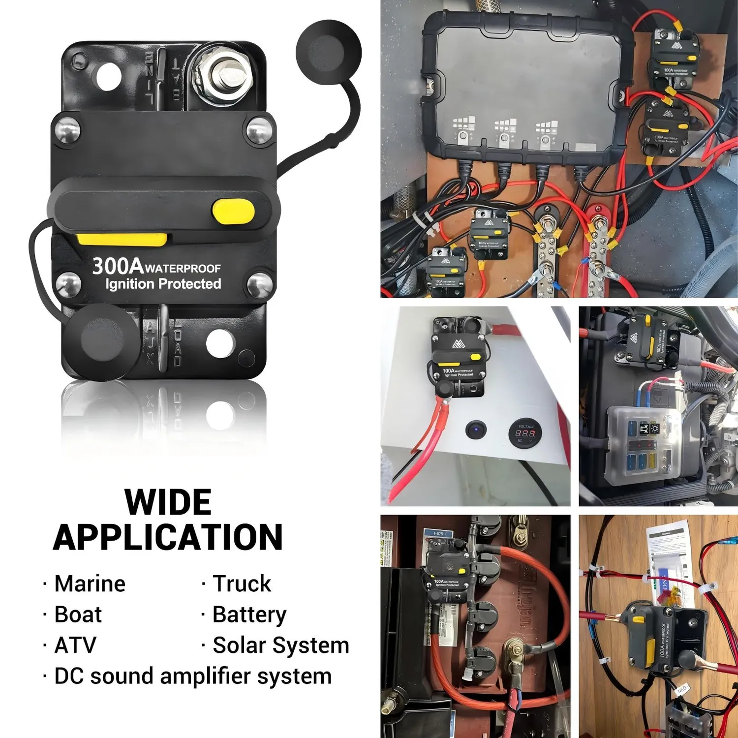 ACOPOWER siguranta automata DC 80A 12-48V IP67
