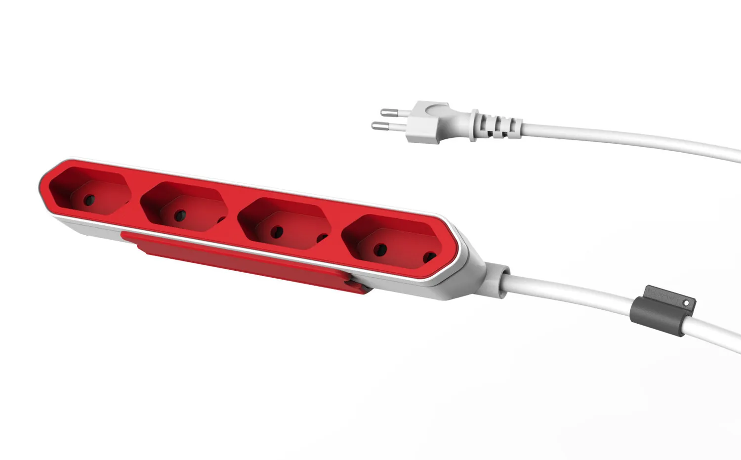 PowerCube PowerBar prelungitor plat Schuko gri