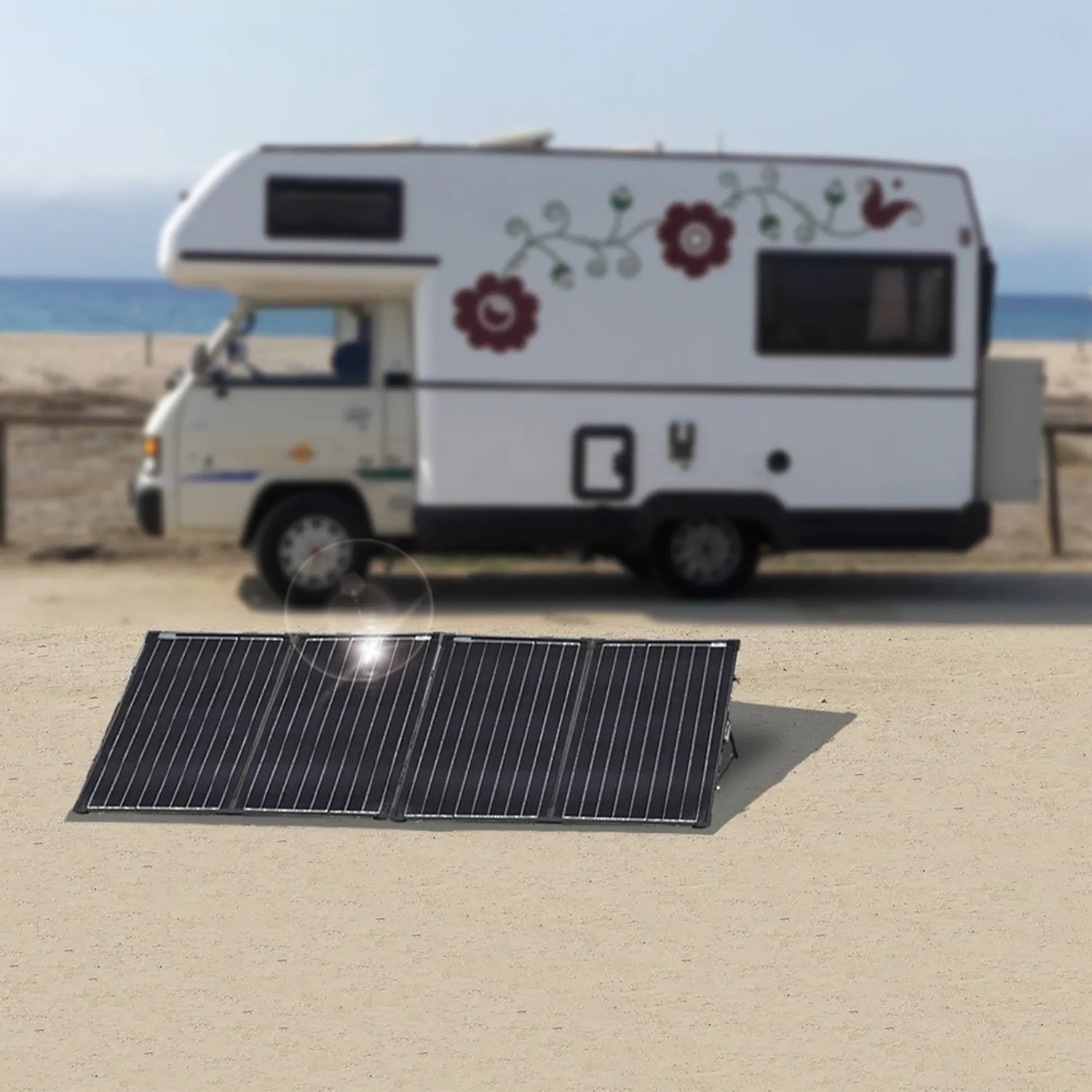ACOPOWER PTK kit solar pliabil 200W 12V valiză