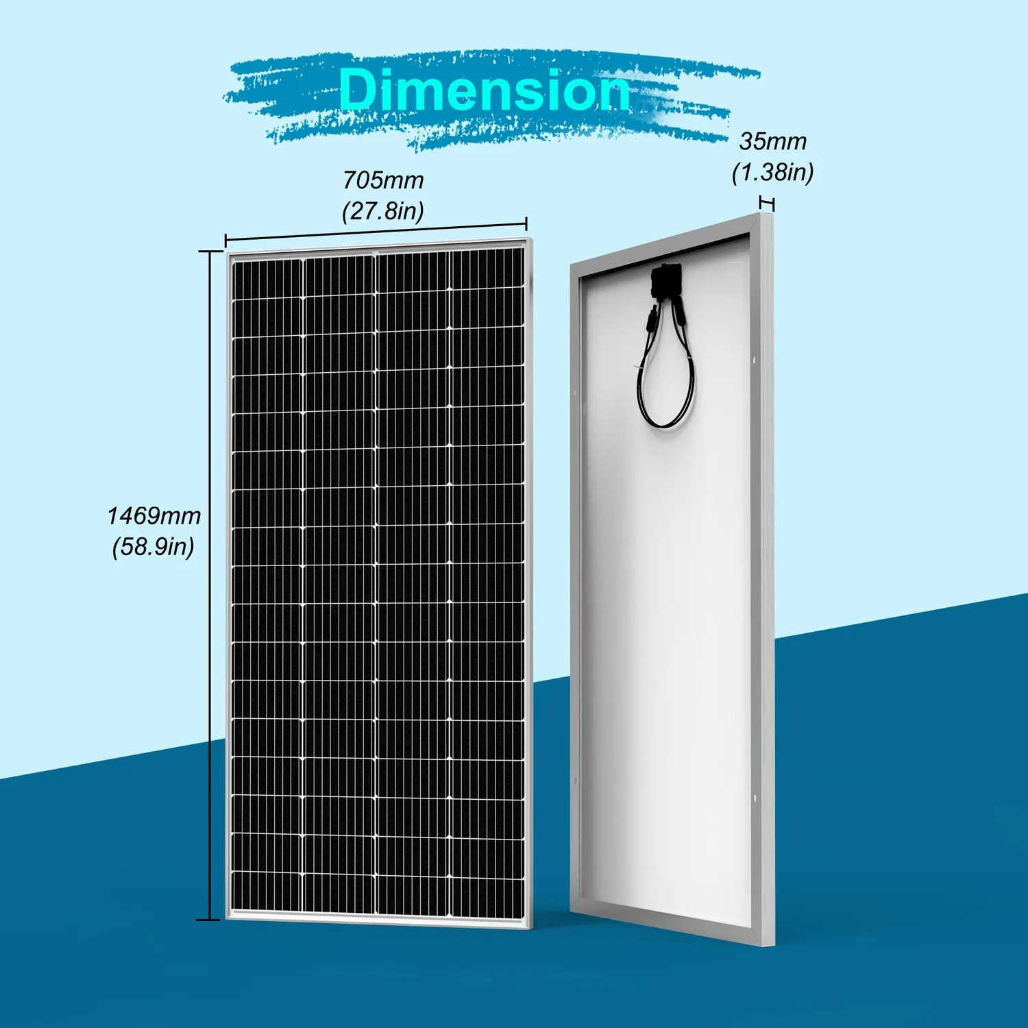 ACOPOWER 200W 24V panou solar monocristalin 1 buc
