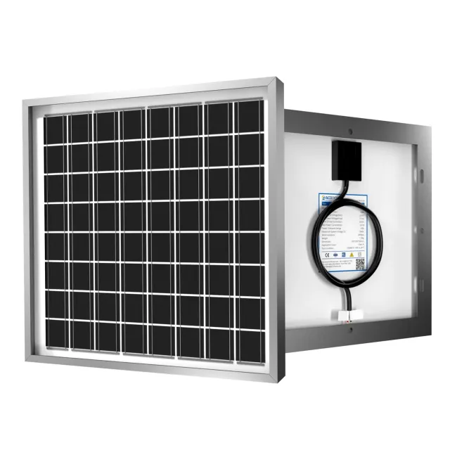 ACOPOWER panou solar 10W 24V monocristalin IP67