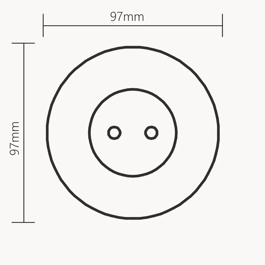 ARCswitch Vectis Round priză simplă ramă magnetică