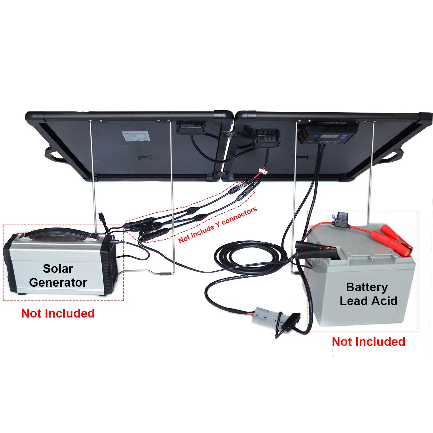 ACOPOWER PLK Kit Panou Solar Portabil 120W + 20A