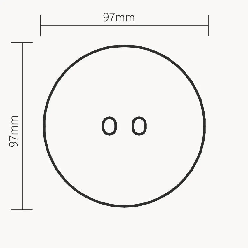 ARCswitch Vectis Round întrerupător dublu design