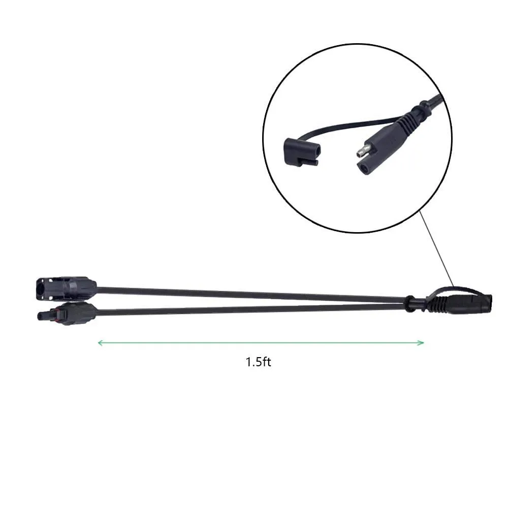 ACOPOWER adaptor solar conector SAE 45cm