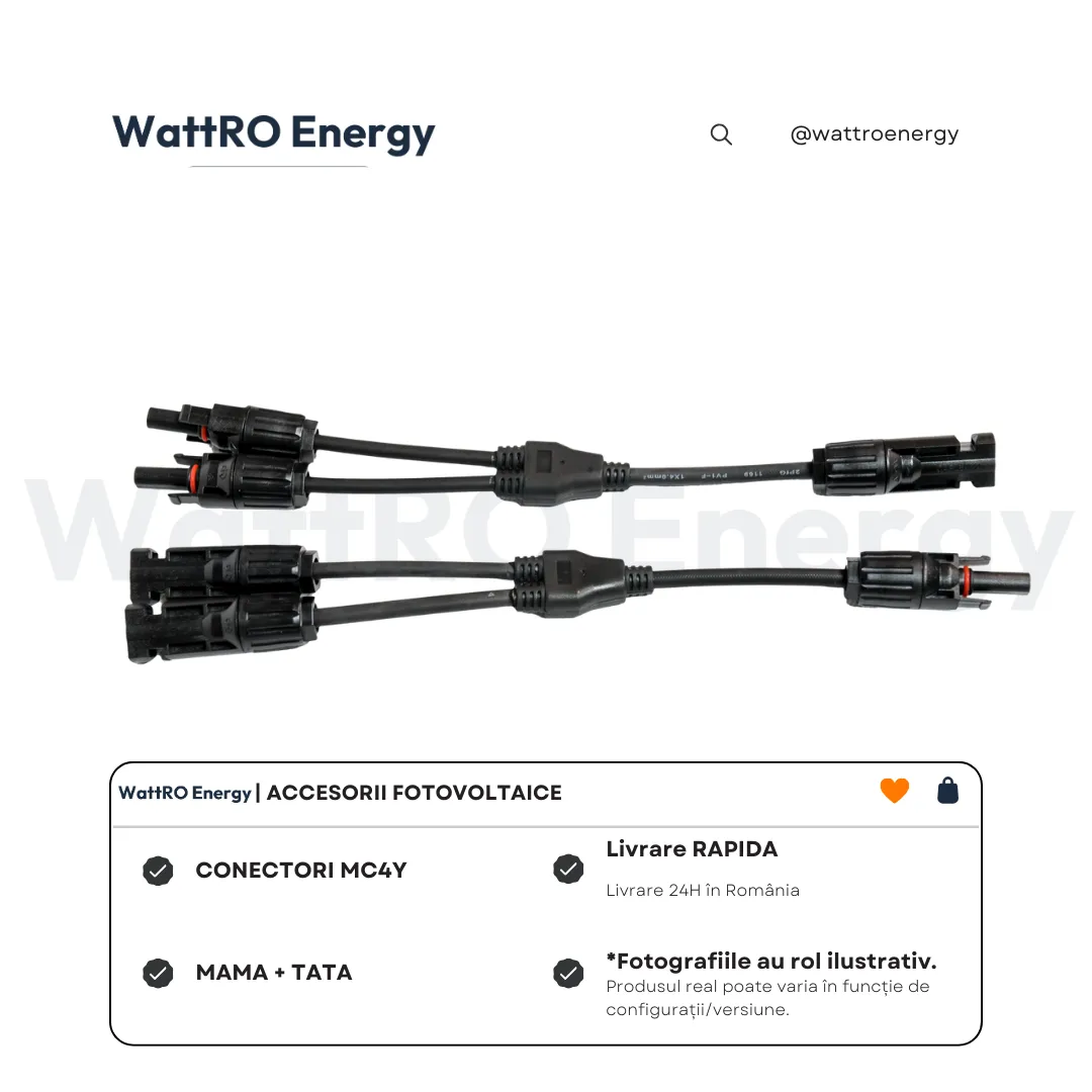 WattRO Energy MC4Y conectori Y panouri IP67