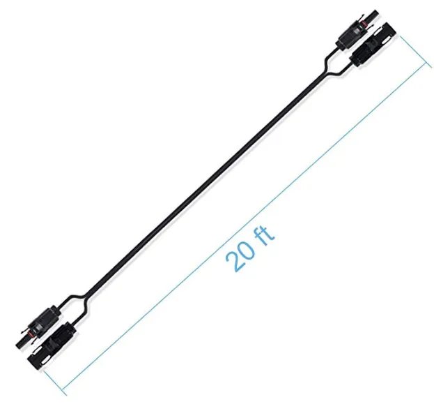 ACOPOWER cablu extensie solar 20FT 14AWG