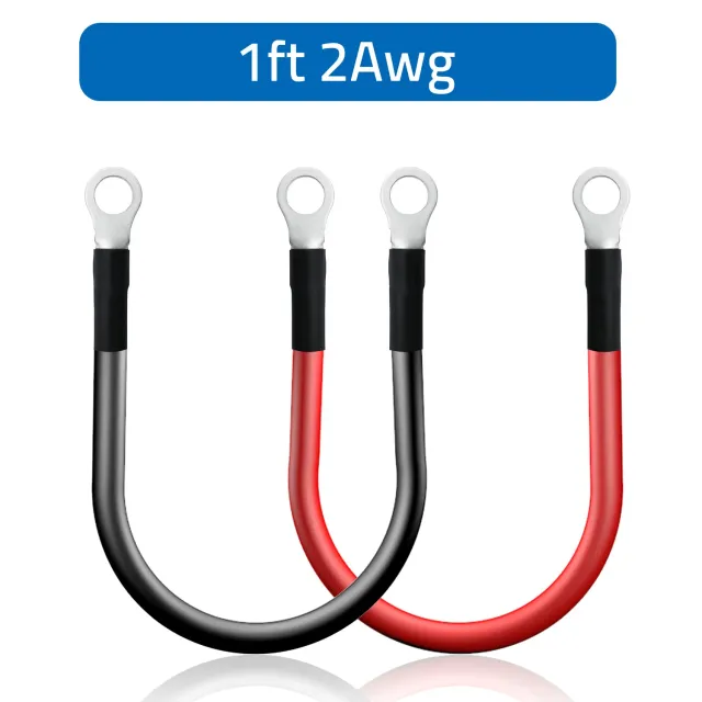ACOPOWER cablu baterie invertor 2AWG 1ft cupru