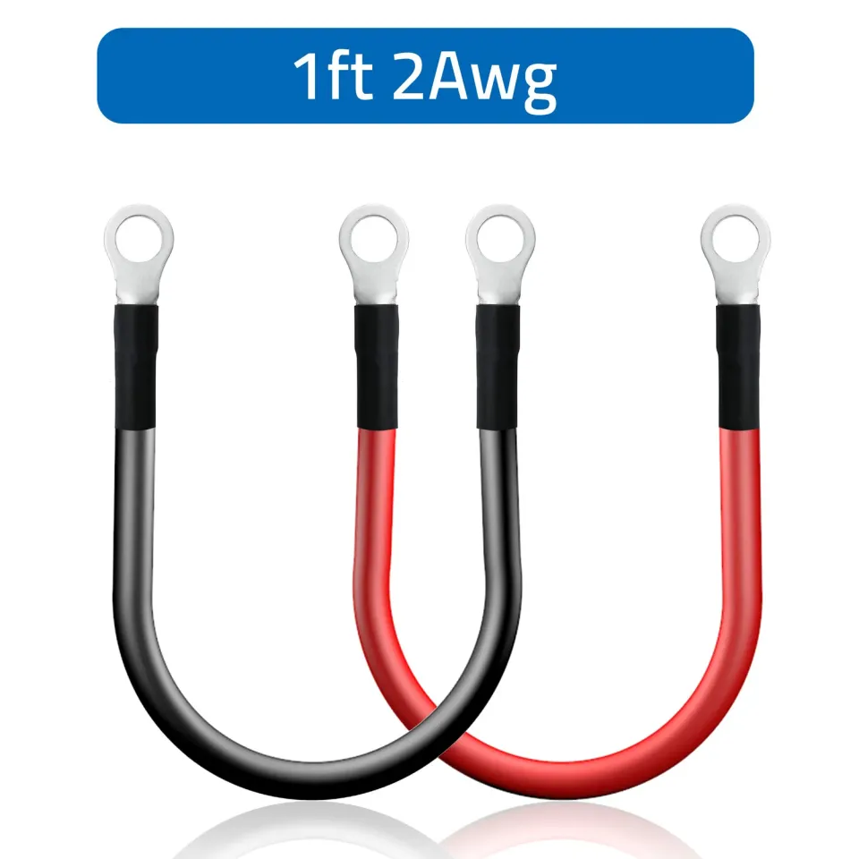 ACOPOWER cablu baterie invertor 2AWG 1ft cupru