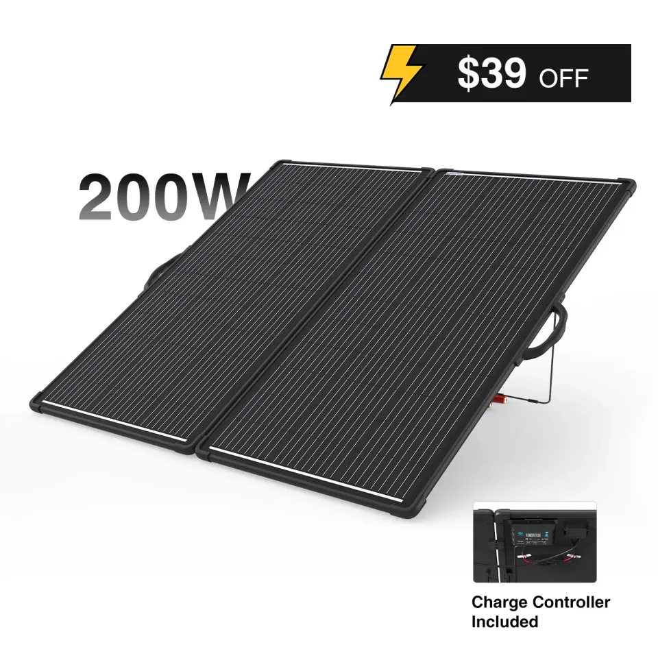 ACOPOWER kit solar portabil PLK 200W cu regulator 20A