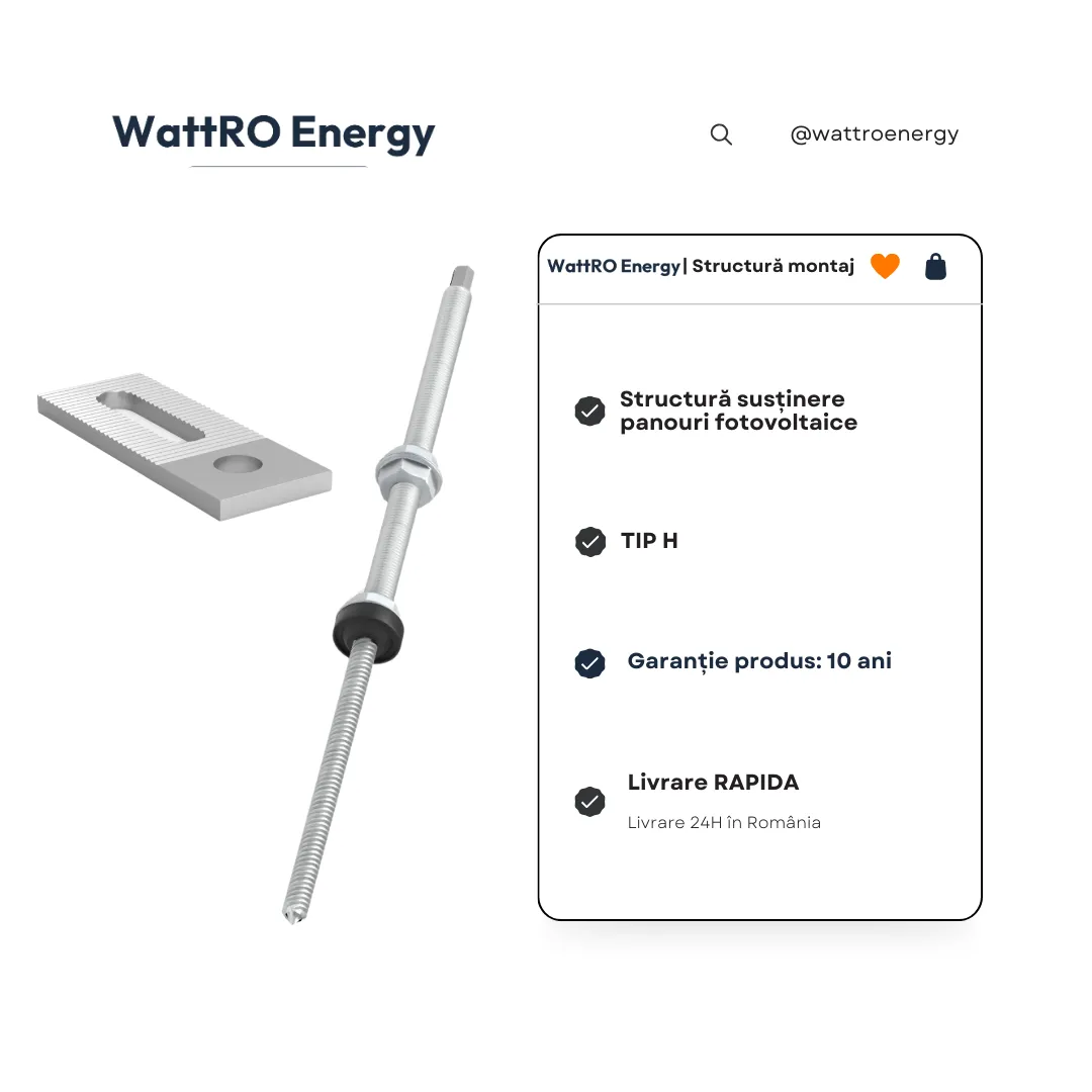 WattRO Energy Tip H ancoră tablă M10x250 mm