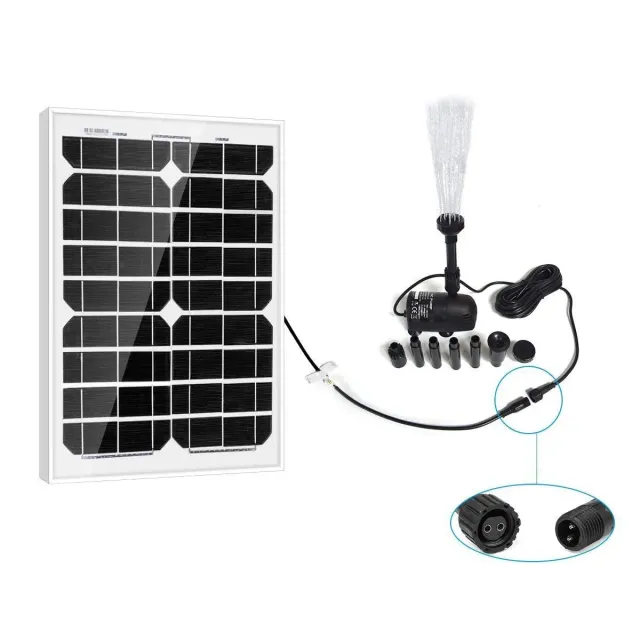 ACOPOWER kit pompă apă solară 20W 410GPH submersibilă