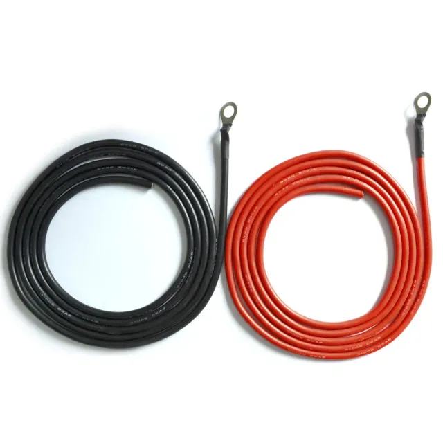 ACOPOWER cablu baterie 8AWG 8ft inel - fir liber 2,4m
