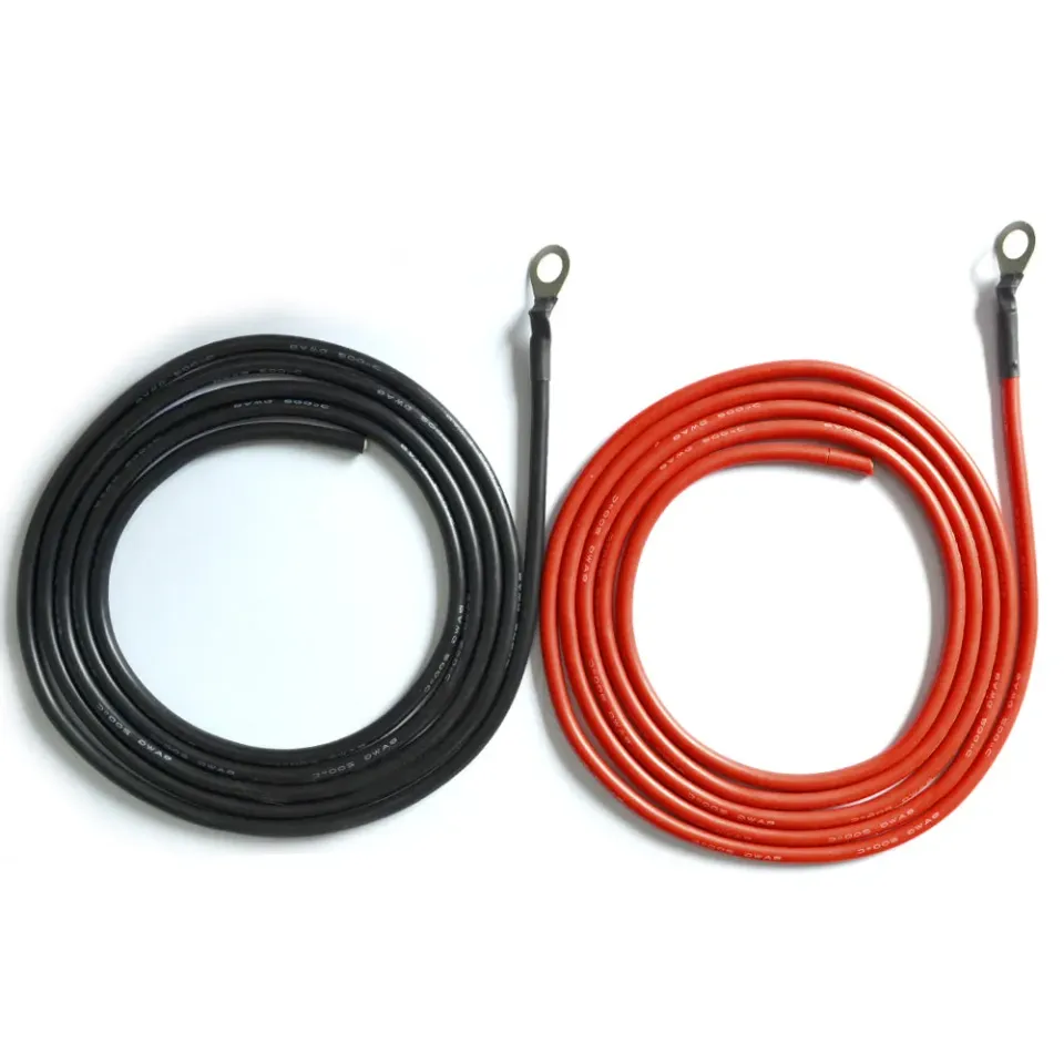 ACOPOWER cablu baterie 8AWG 8ft inel - fir liber 2,4m
