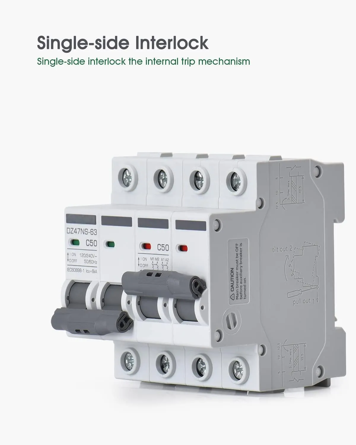 ACOPOWER 50A comutator manual transfer AC