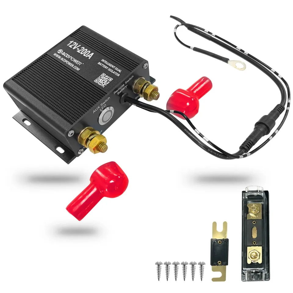 ACOPOWER izolator baterie dual 12V 200A cu pornire urgenta