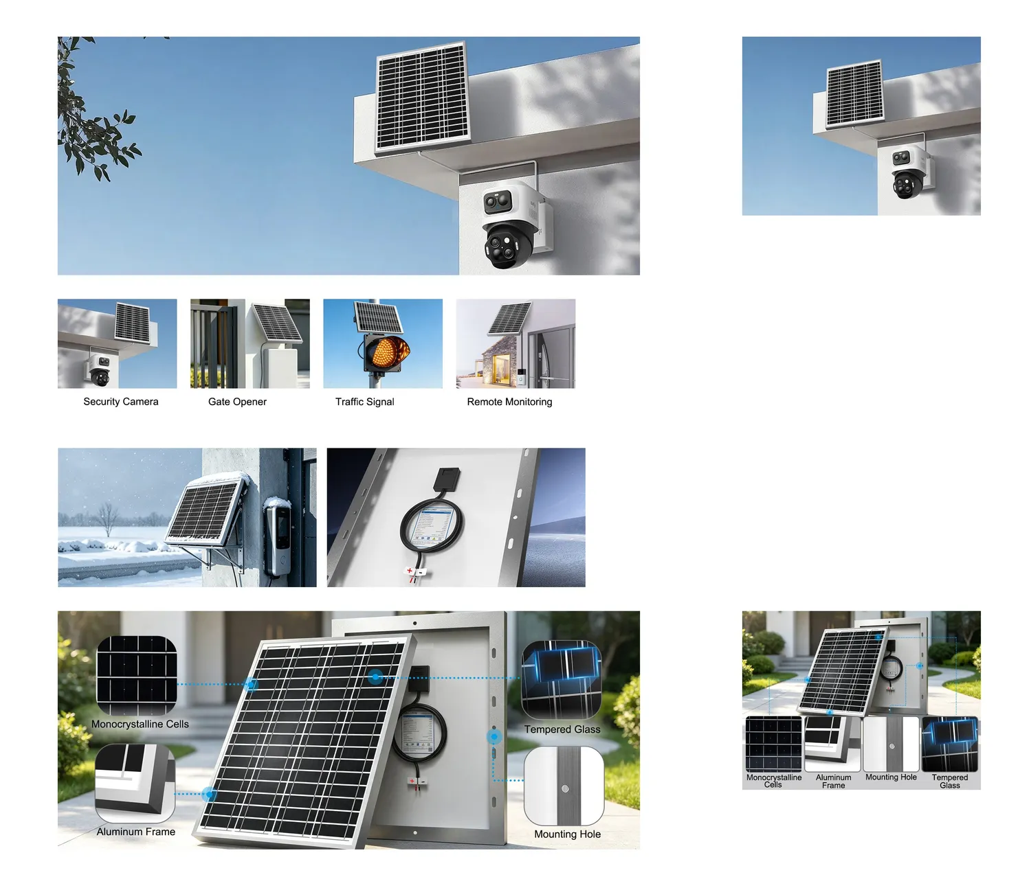 ACOPOWER HY020-24M Panou Solar 20W 24V Monocristalin