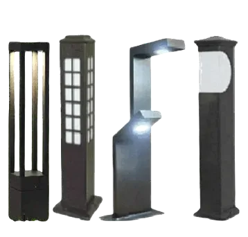Rom Cablu stalp iluminat bolard modern gradina LED