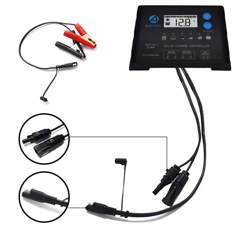 ProteusX controler solar PWM 20A 12V/24V impermeabil
