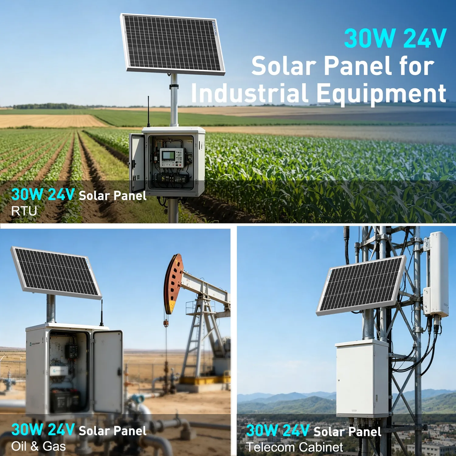 Panou solar ACOPOWER HY030-24M 30W 24V monocristalin