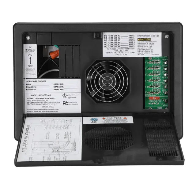 ACOPOWER WF-8735-AD centru distributie 30A negru 35A DC