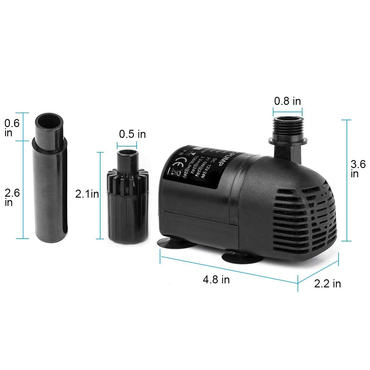 ACOPOWER kit pompă apă solară 20W 410GPH submersibilă