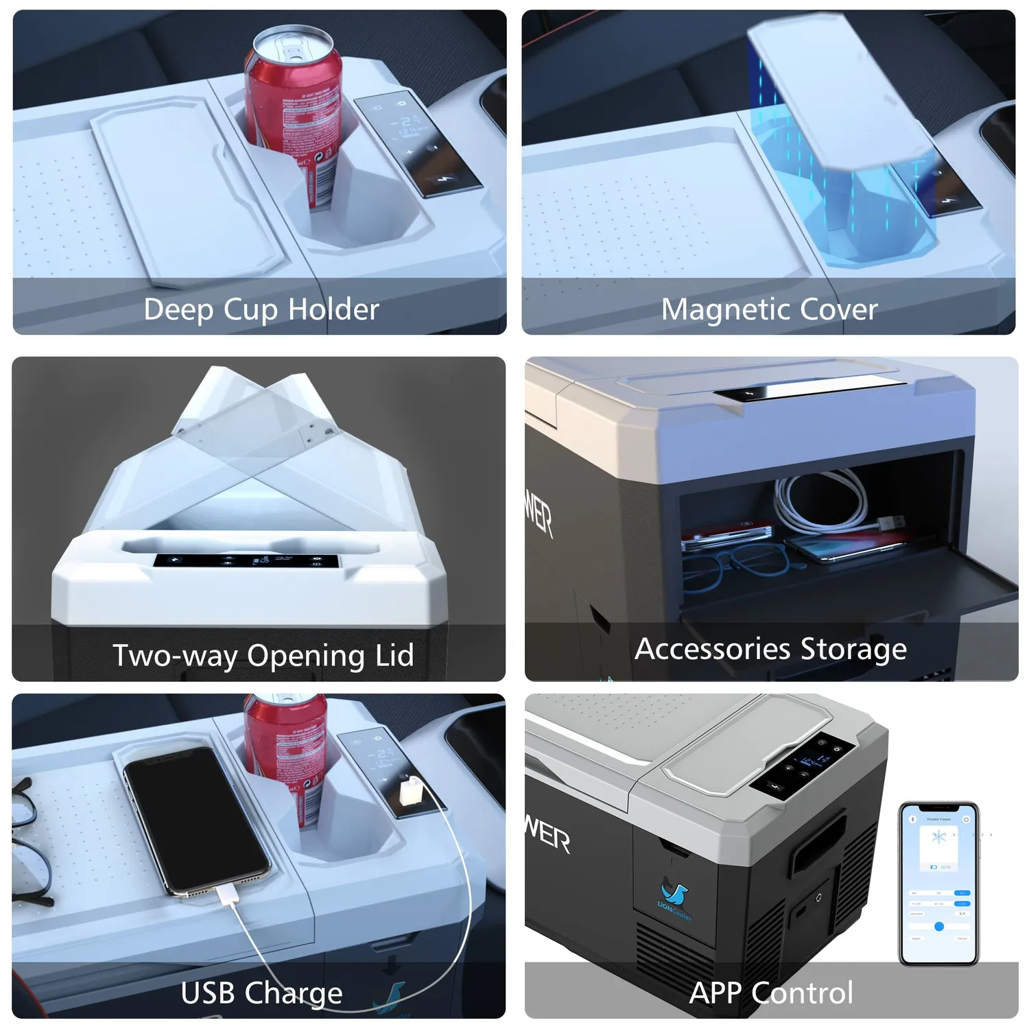 ACOPOWER LiONCooler Mini frigider auto 29Q solar bluetooth