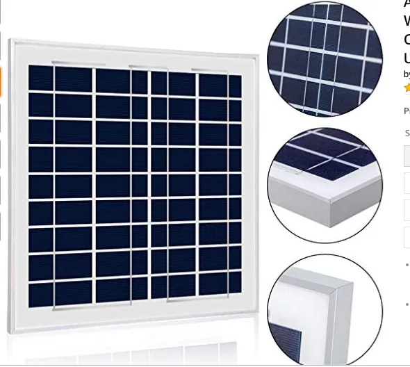 ACOPOWER Kit Panou Solar 15W 12V + Controller 5A