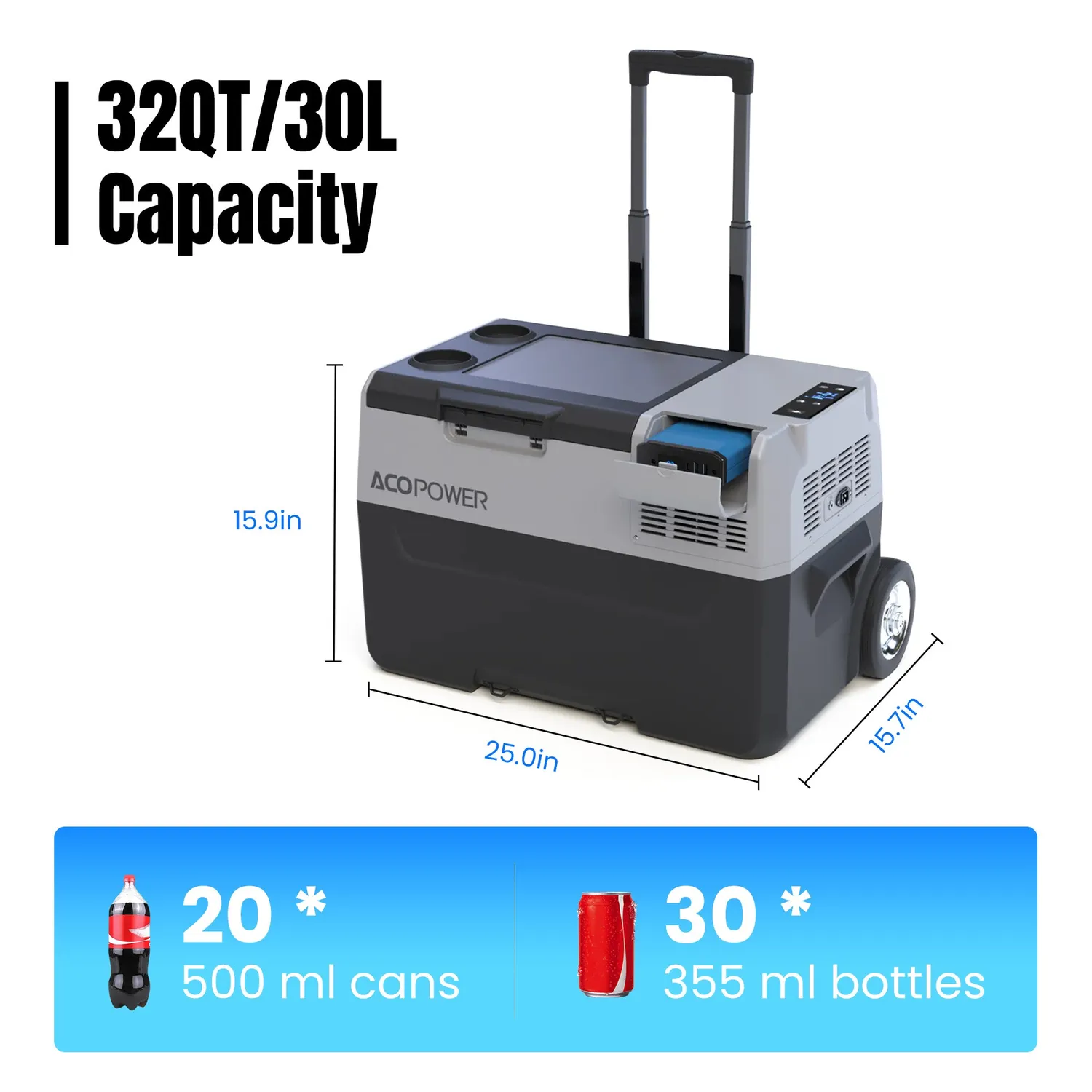 ACOPOWER LiONCooler Pro Frigider Auto Portabil 30L