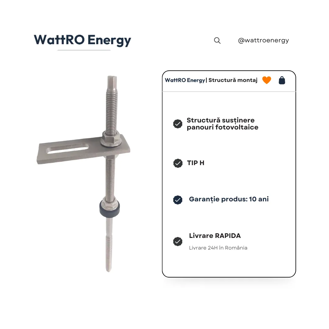 WattRO Energy Tip H ancoră tablă M10x250 mm