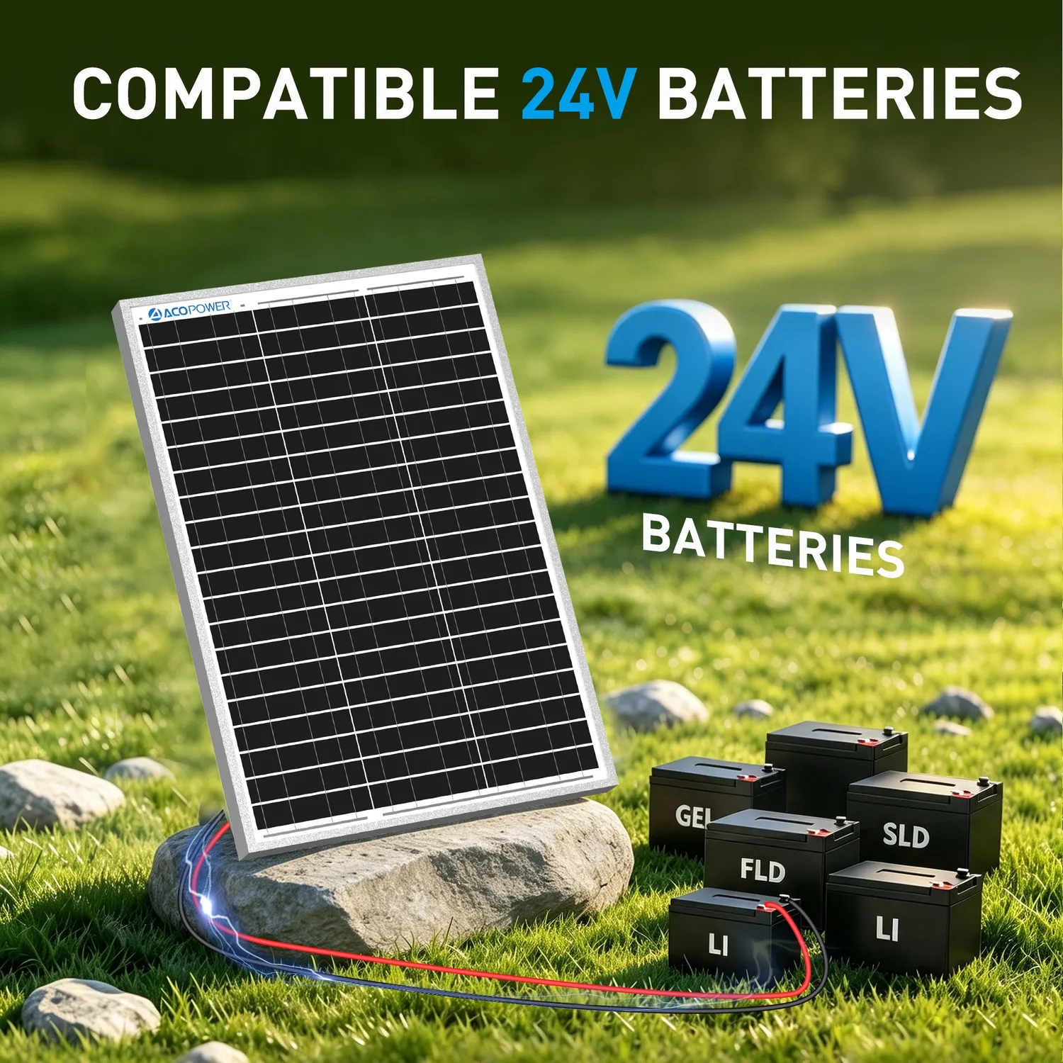 Panou solar ACOPOWER HY030-24M 30W 24V monocristalin