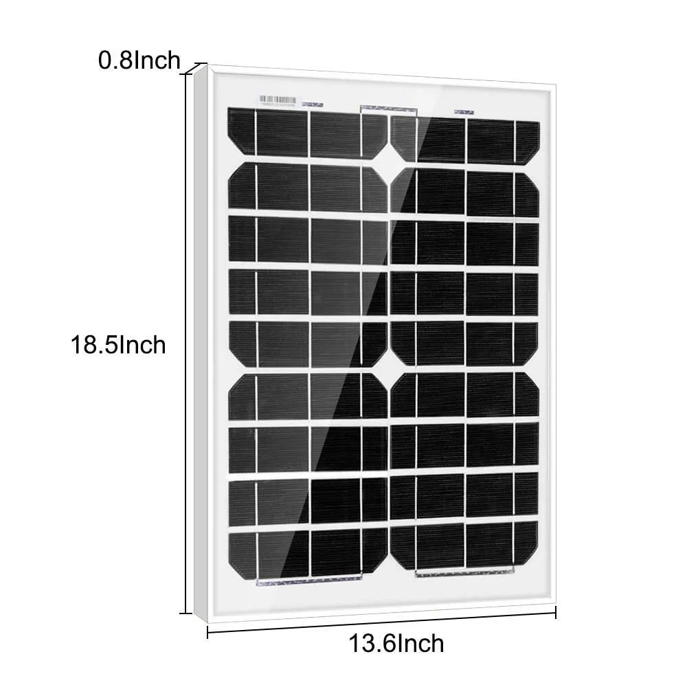 ACOPOWER kit pompă apă solară 20W 410GPH submersibilă