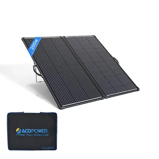 ACOPOWER panou solar pliabil 200W monocristalin cu suport