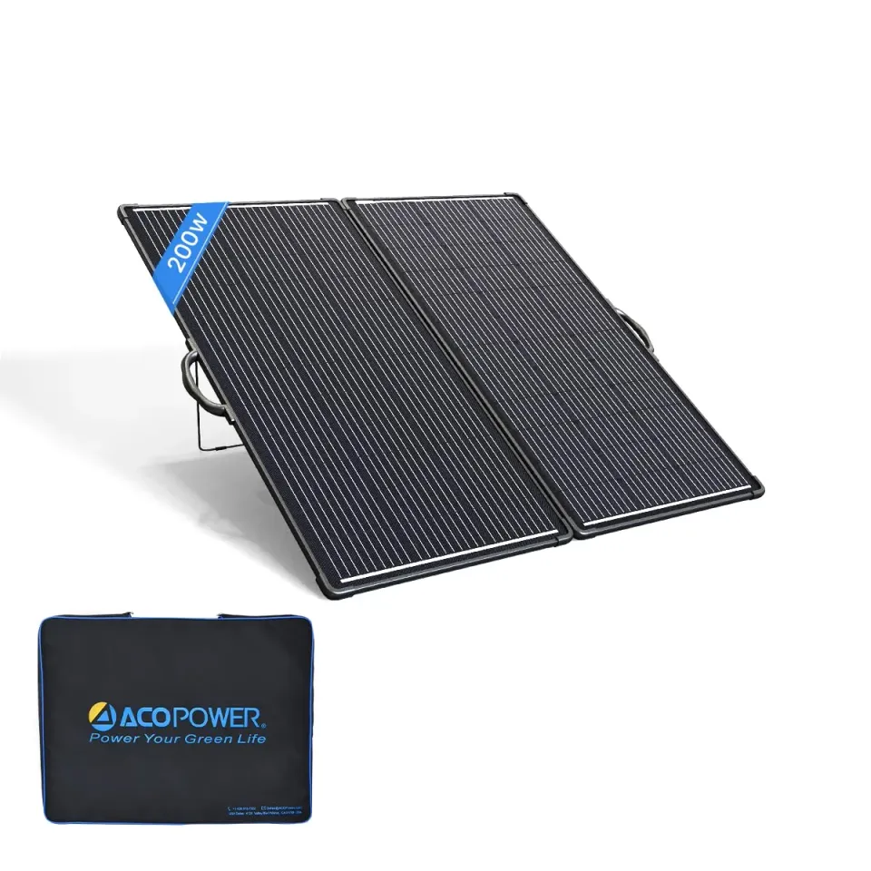 ACOPOWER panou solar pliabil 200W monocristalin cu suport
