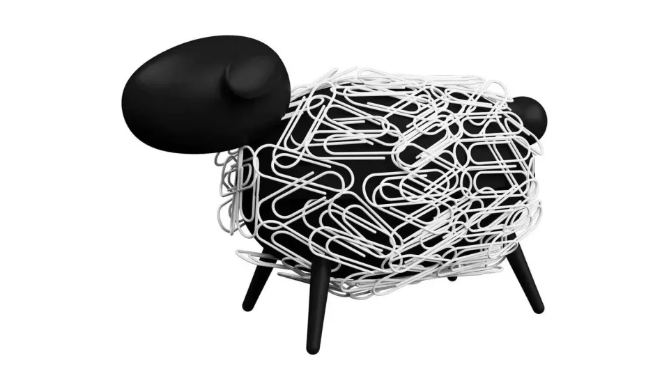 PowerCube Sheepi organizer agrafe oaie negru