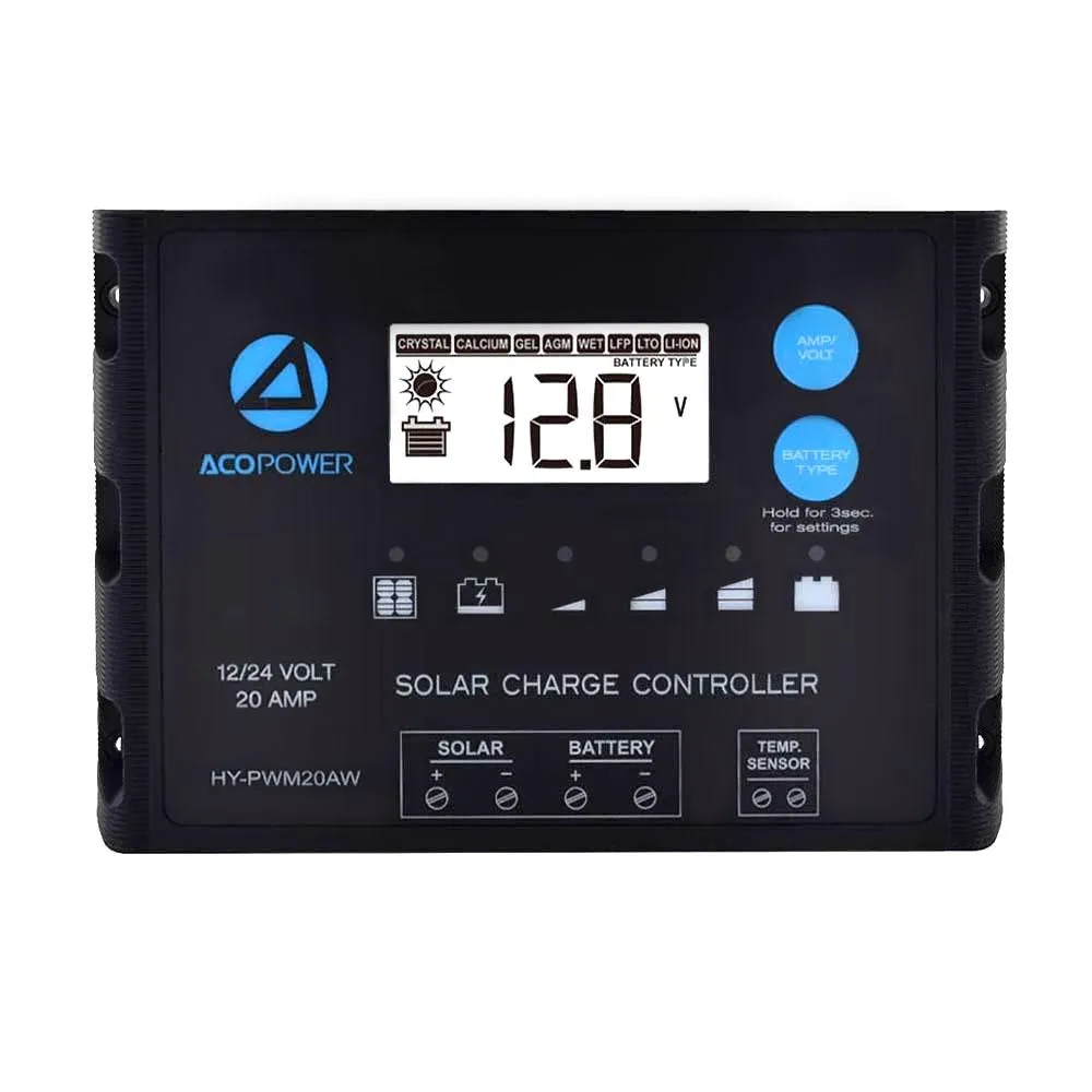 ACOPOWER ProteusX regulator solar PWM 20A 12/24V