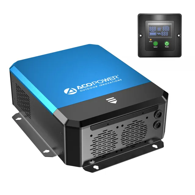 ACOPOWER 3000W invertor sinusoidal pur 12V la 120V cu transfer
