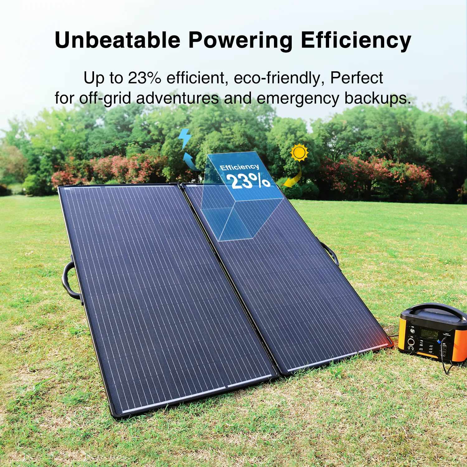ACOPOWER kit solar portabil PLK 200W cu regulator 20A