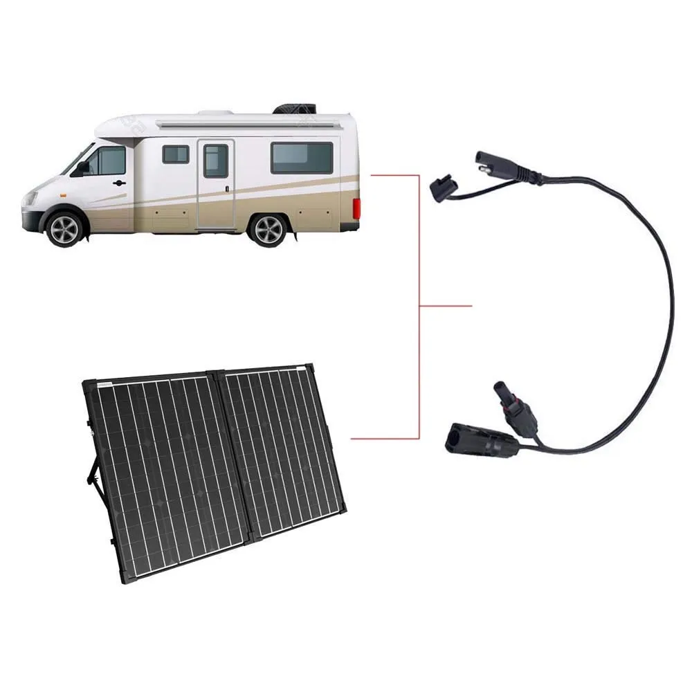 ACOPOWER adaptor solar conector SAE 45cm
