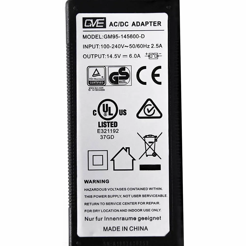 LiONCooler adaptor AC frigider auto 14.5V 6A 2m