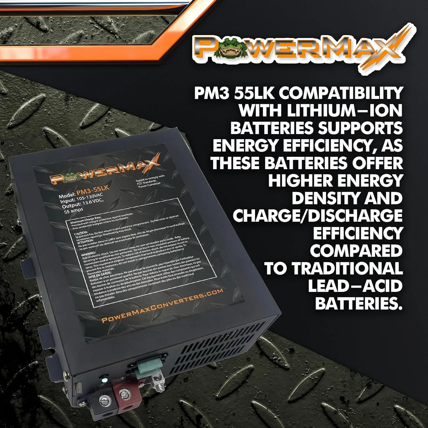 ACOPOWER PM3-55 convertor RV 55A 13.6-14.4V silencios