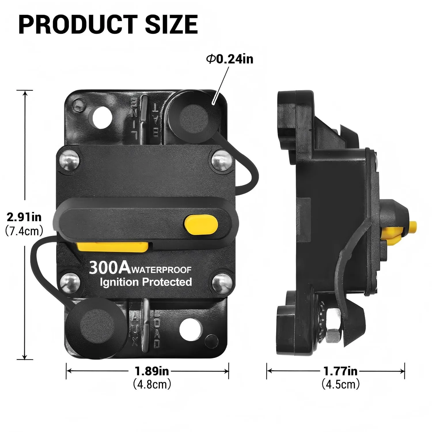 ACOPOWER siguranta automata DC 80A 12-48V IP67