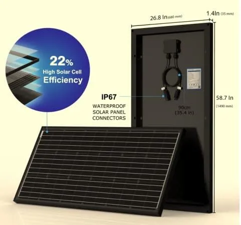 ACOPOWER 1x200W kit solar rulotă PWM 20A mono