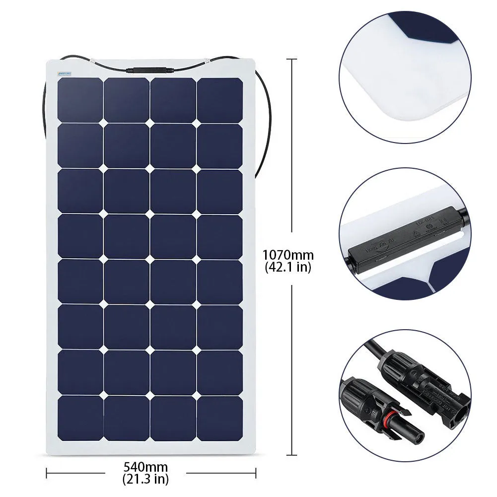 ACOPOWER kit solar flexibil 110W cu controller PWM 20A