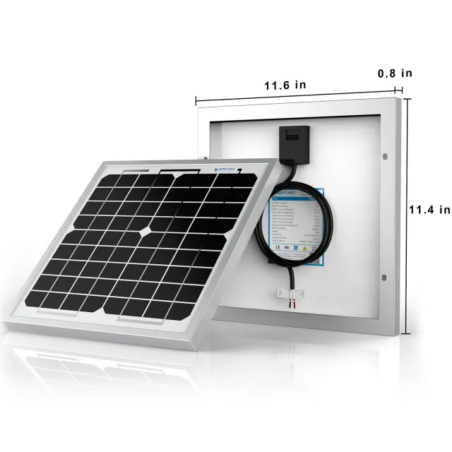 ACOPOWER panou solar 10W 12V monocristalin
