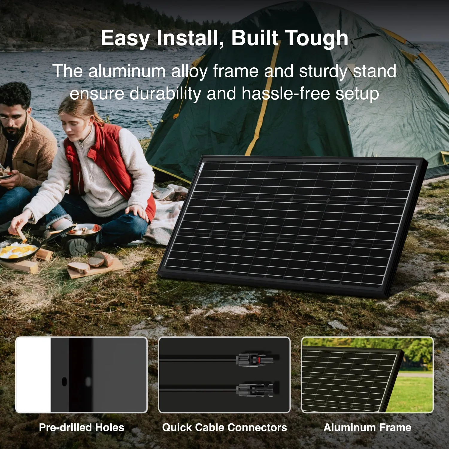 ACOPOWER panou solar monocristalin 200W 12V