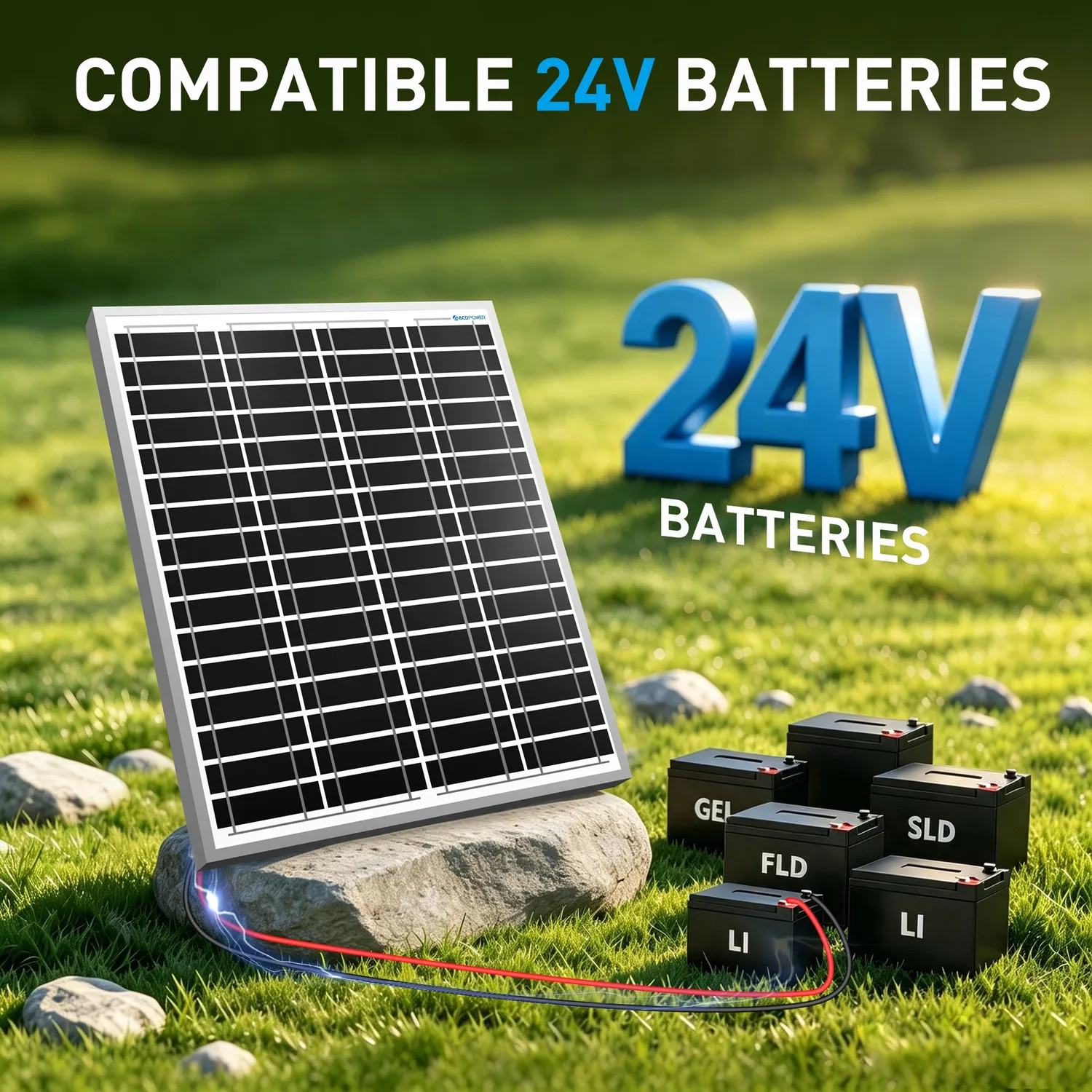 ACOPOWER HY020-24M Panou Solar 20W 24V Monocristalin